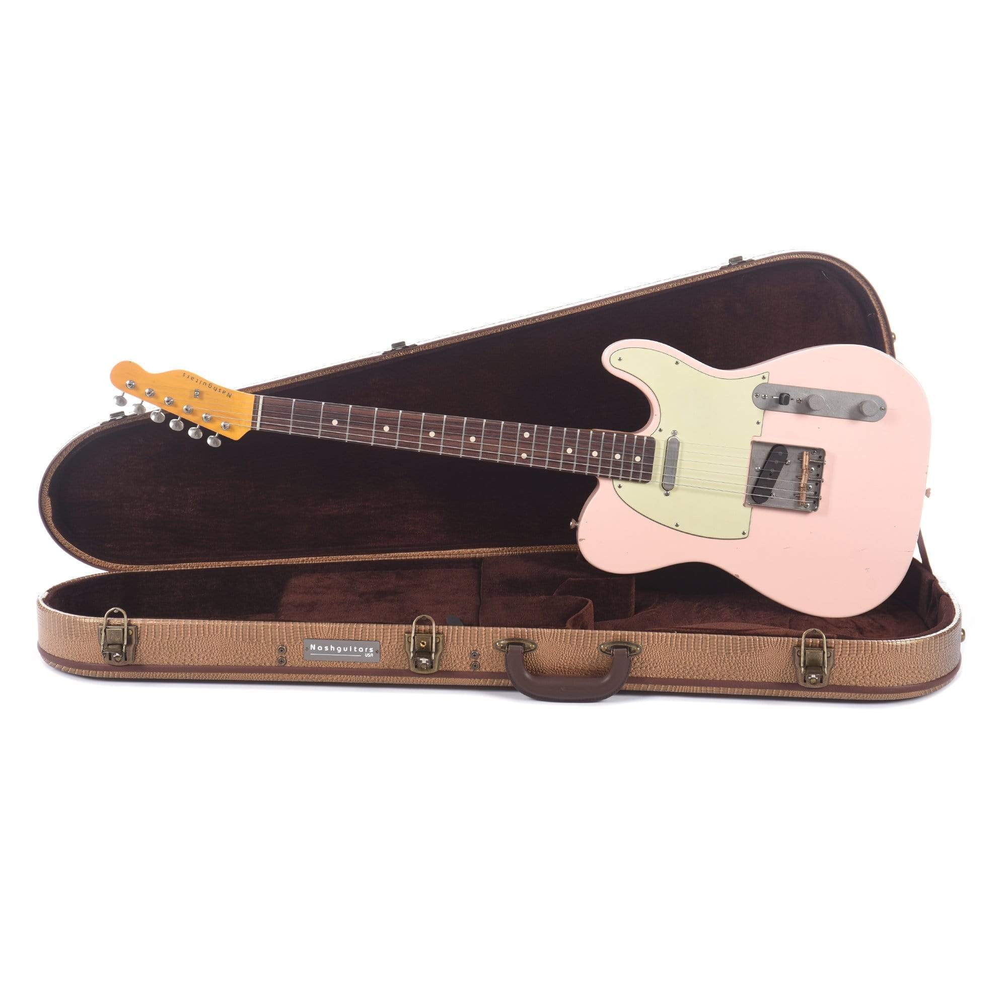 Nash T-63 Shell Pink Light Relic w/3-Ply Mint Pickguard & Lollar Pickups Electric Guitars / Solid Body