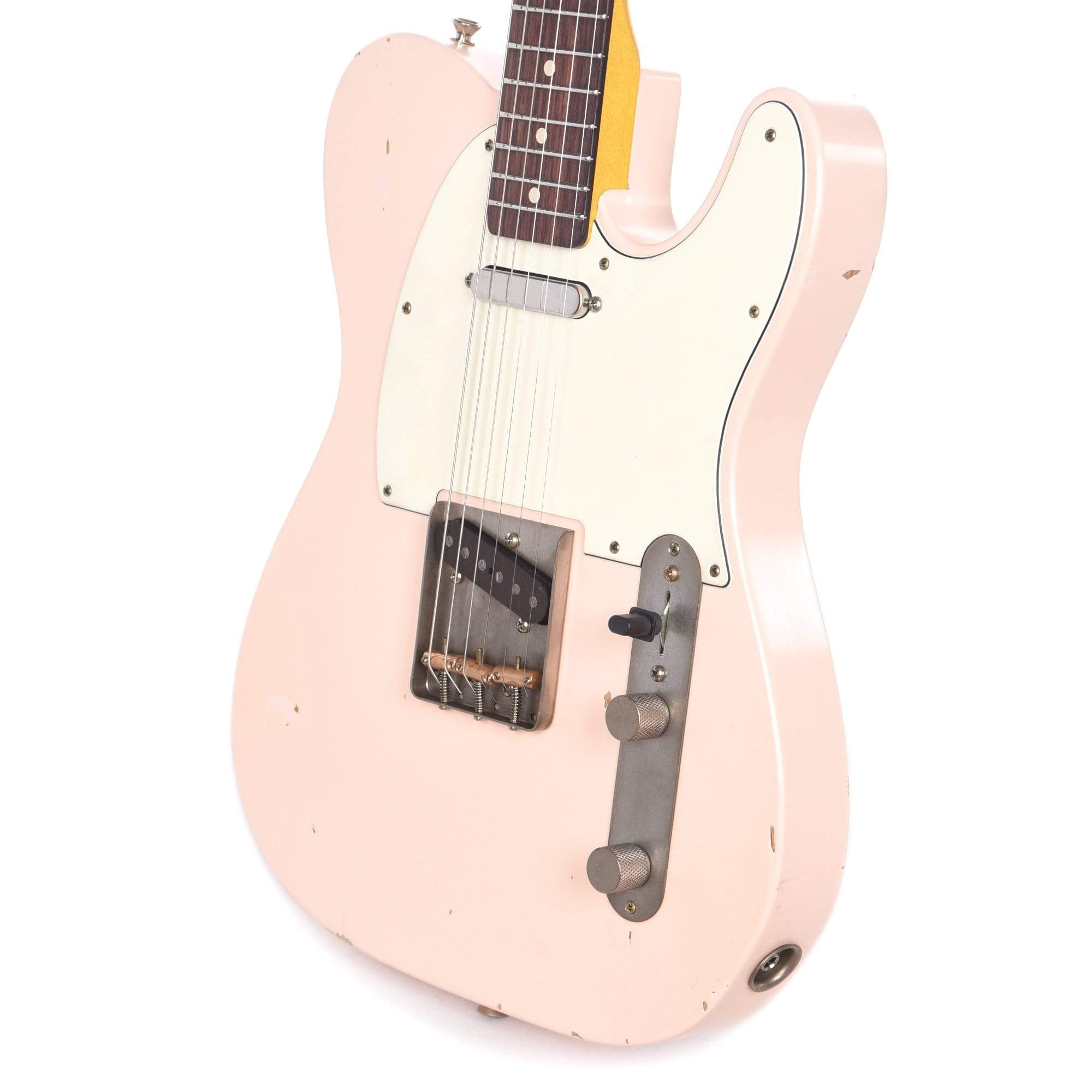 Nash T-63 Shell Pink Light Relic w/3-Ply White Pickguard & Lollar Pickups Electric Guitars / Solid Body