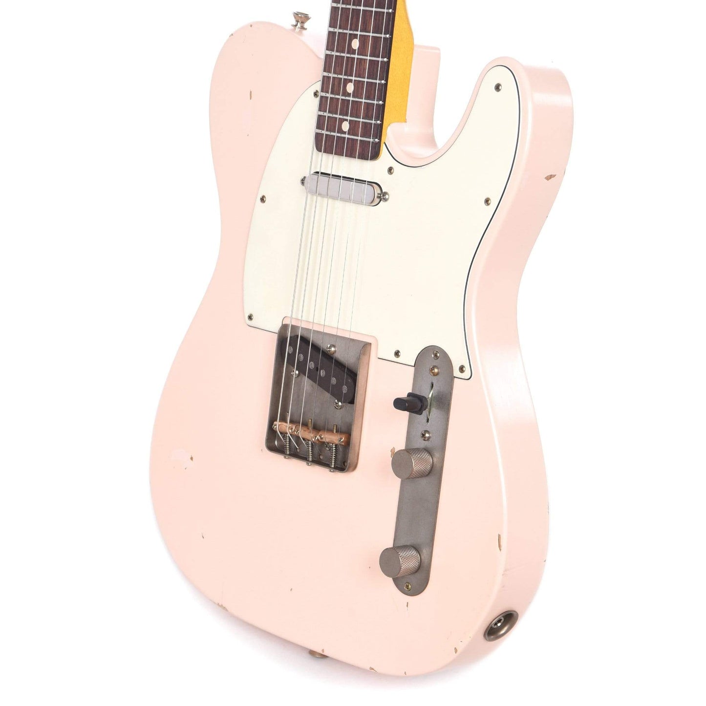 Nash T-63 Shell Pink Light Relic w/3-Ply White Pickguard & Lollar Pickups Electric Guitars / Solid Body