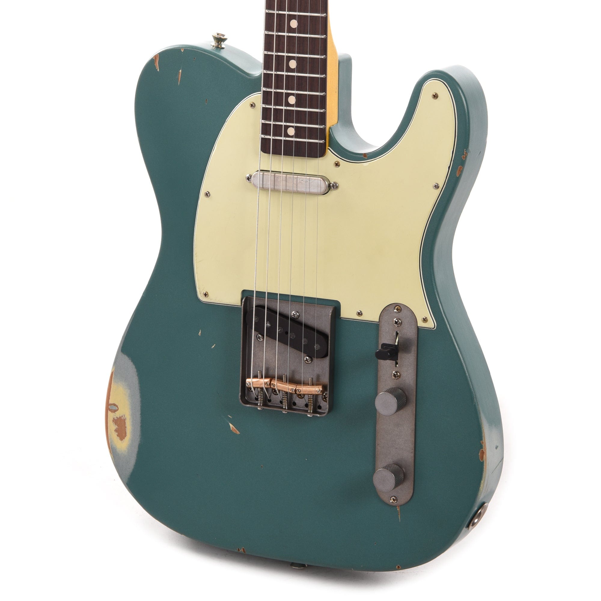 Nash T-63 Sherwood Green Metallic Medium Relic w/3-Ply Mint Pickguard, & Lollar Pickups Electric Guitars / Solid Body