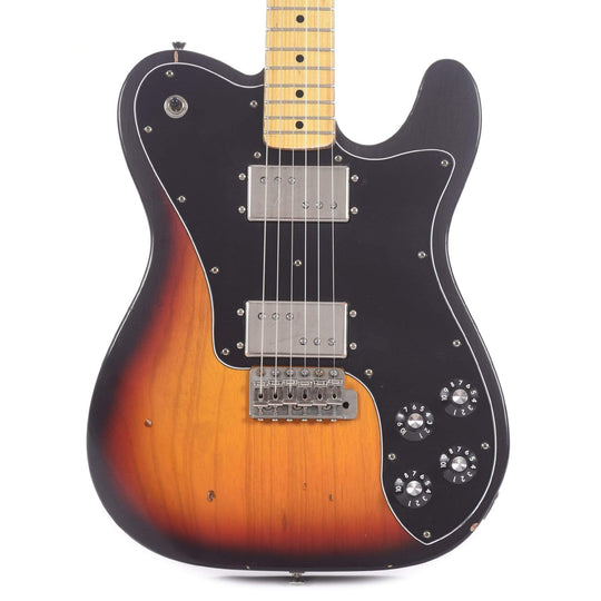 Nash T-72 Deluxe Ash 3-Tone Sunburst Light Relic w/3-Ply Black Pickguard & Lollar Pickups Electric Guitars / Solid Body