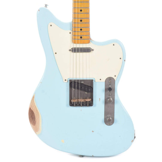 Nash T-Master Ash Sonic Blue Medium Relic w/1-Ply White Pickguard & Lollar Pickups Electric Guitars / Solid Body