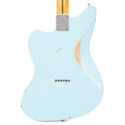 Nash T-Master Ash Sonic Blue Medium Relic w/1-Ply White Pickguard & Lollar Pickups Electric Guitars / Solid Body