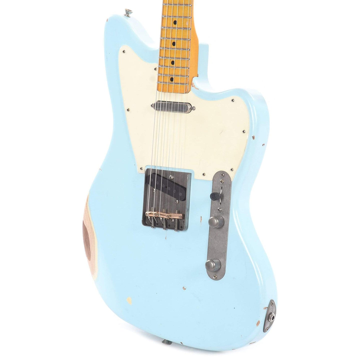 Nash T-Master Ash Sonic Blue Medium Relic w/1-Ply White Pickguard & Lollar Pickups Electric Guitars / Solid Body