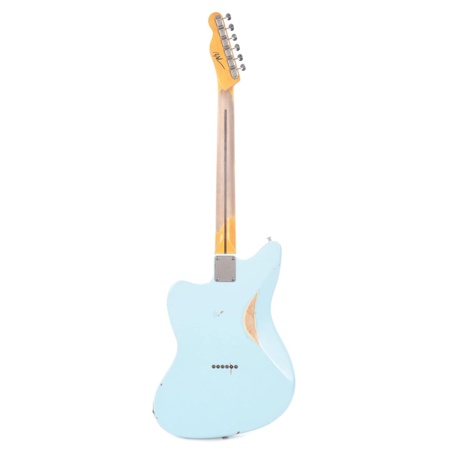 Nash T-Master Ash Sonic Blue Medium Relic w/1-Ply White Pickguard & Lollar Pickups Electric Guitars / Solid Body