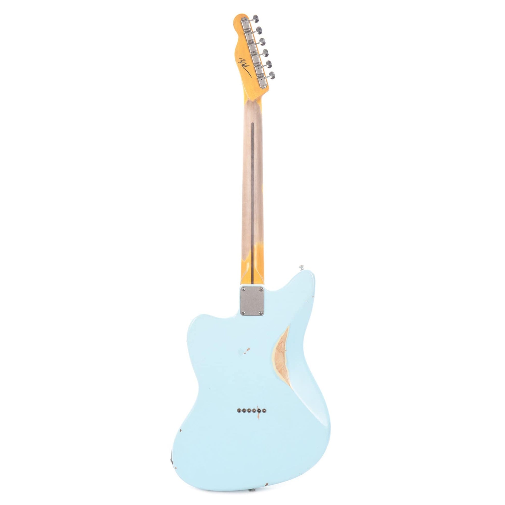 Nash T-Master Ash Sonic Blue Medium Relic w/1-Ply White Pickguard & Lollar Pickups Electric Guitars / Solid Body