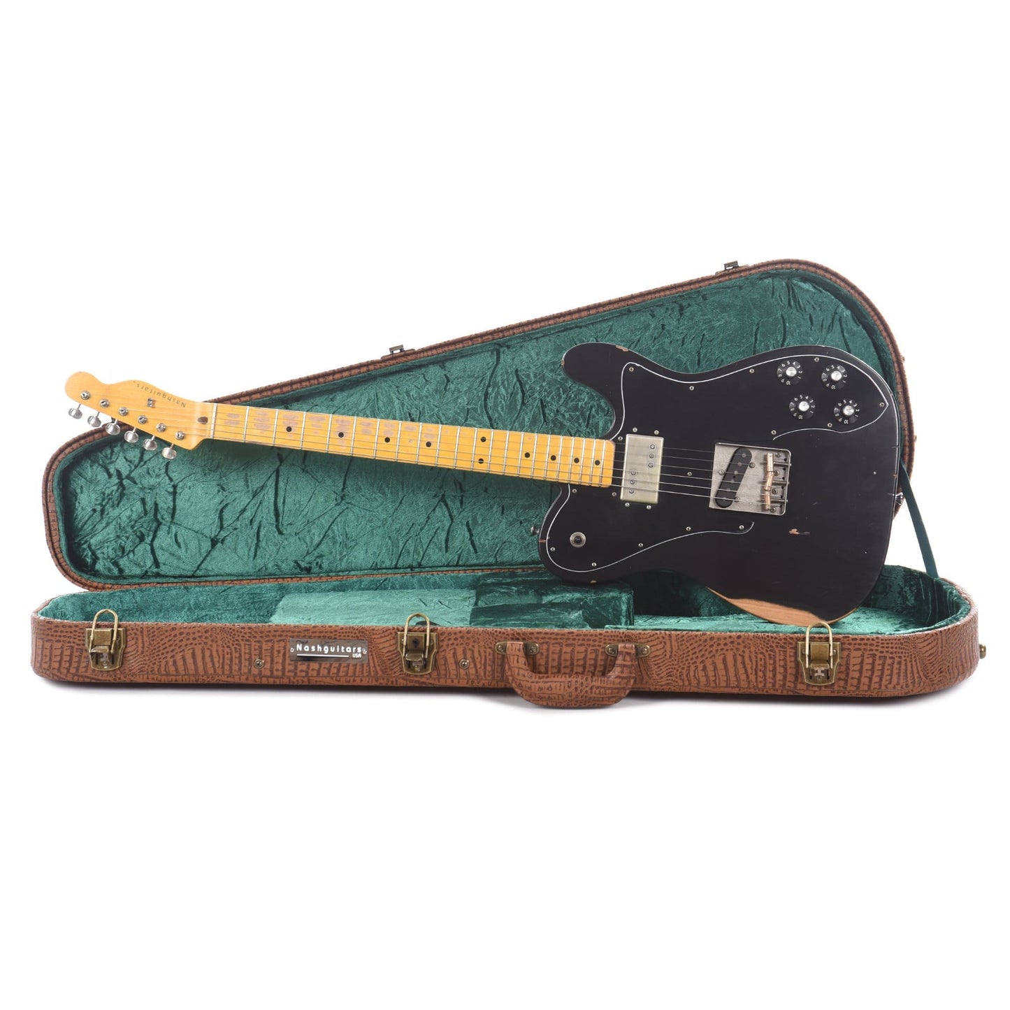 Nash TC-72 Black Medium Relic w/3-Ply Black Pickguard & Lollar Pickups Electric Guitars / Solid Body