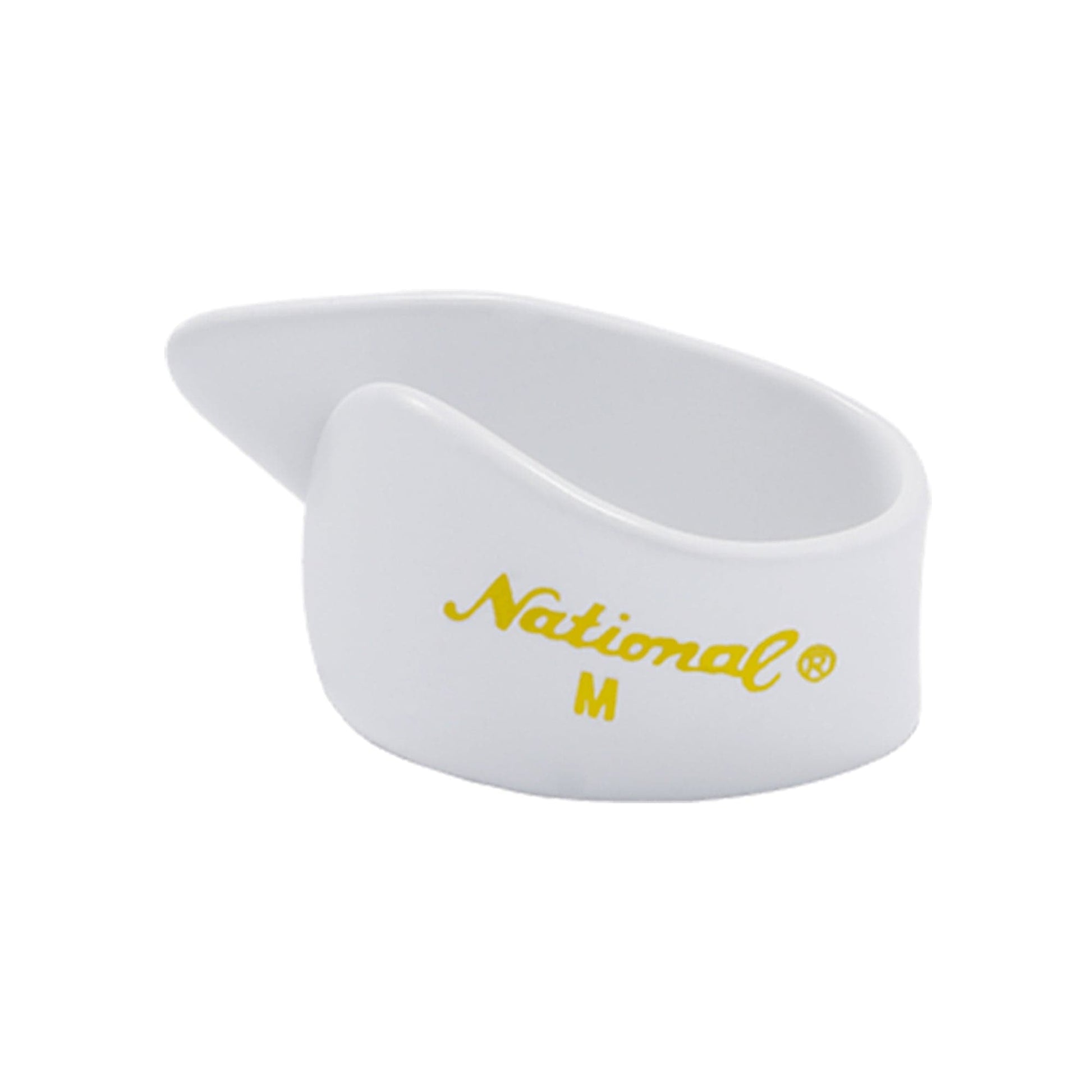National Celluloid Thumb Picks Medium White 4 Pack (16) Bundle Accessories / Picks