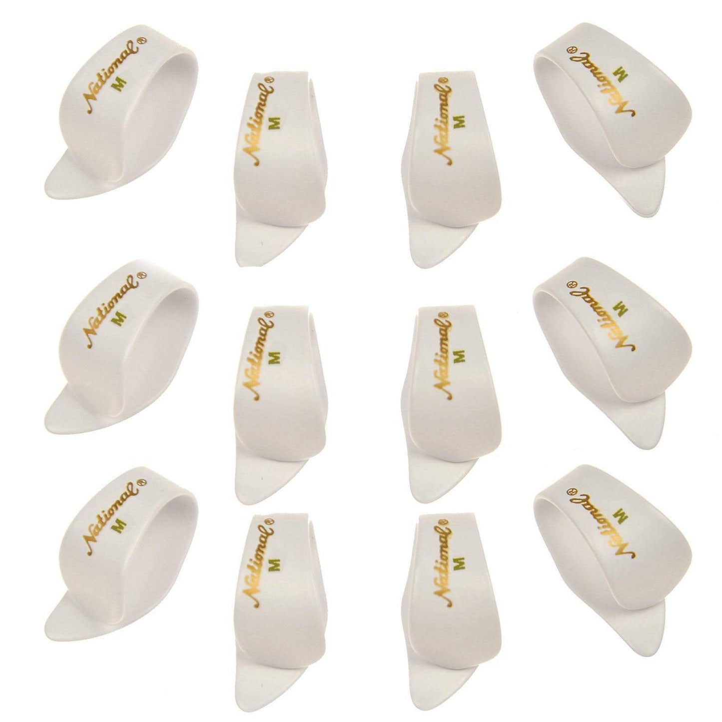 National Picks Thumb Pick White Medium 12 Pack Accessories / Picks