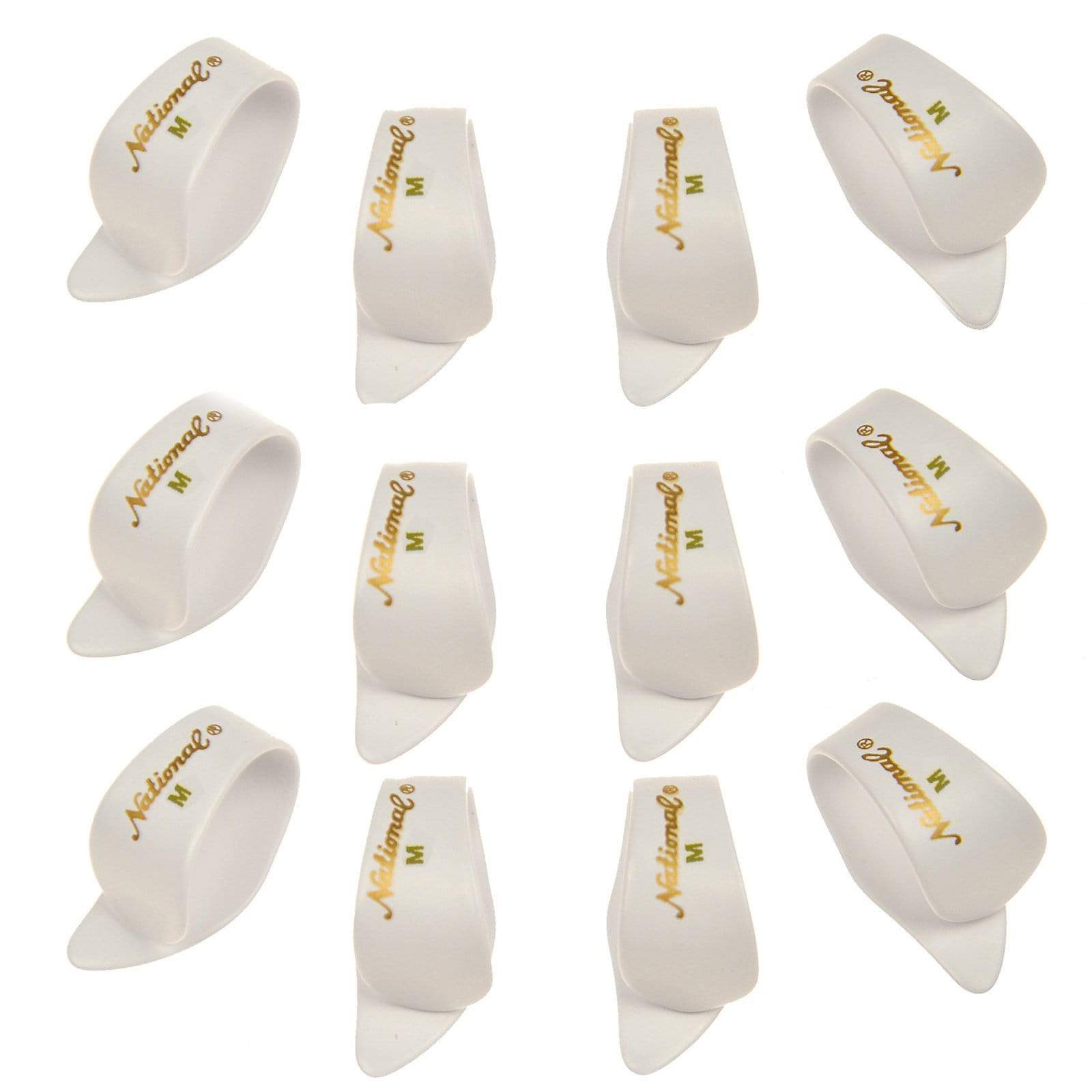 National Picks Thumb Pick White Medium 12 Pack Accessories / Picks