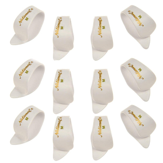 National Picks Thumb Pick White Medium 12 Pack Accessories / Picks
