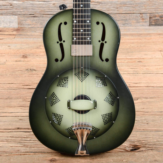 National NRP Green Burst 2011 Acoustic Guitars / Built-in Electronics,Acoustic Guitars / Resonator