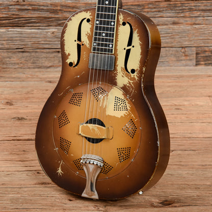 National 1929 Triolian Body w/1990s National Neck Sunburst Acoustic Guitars / Resonator