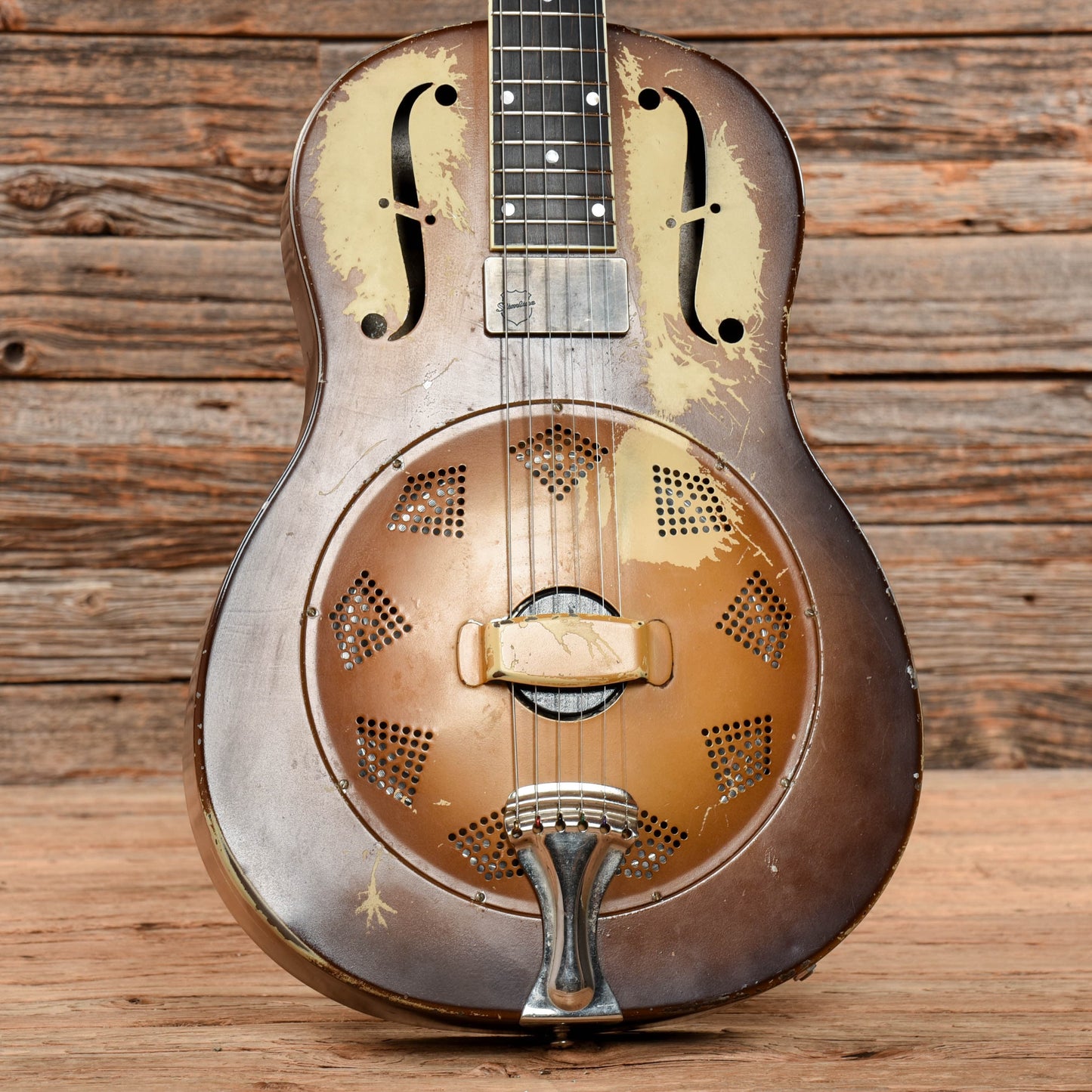 National 1929 Triolian Body w/1990s National Neck Sunburst Acoustic Guitars / Resonator