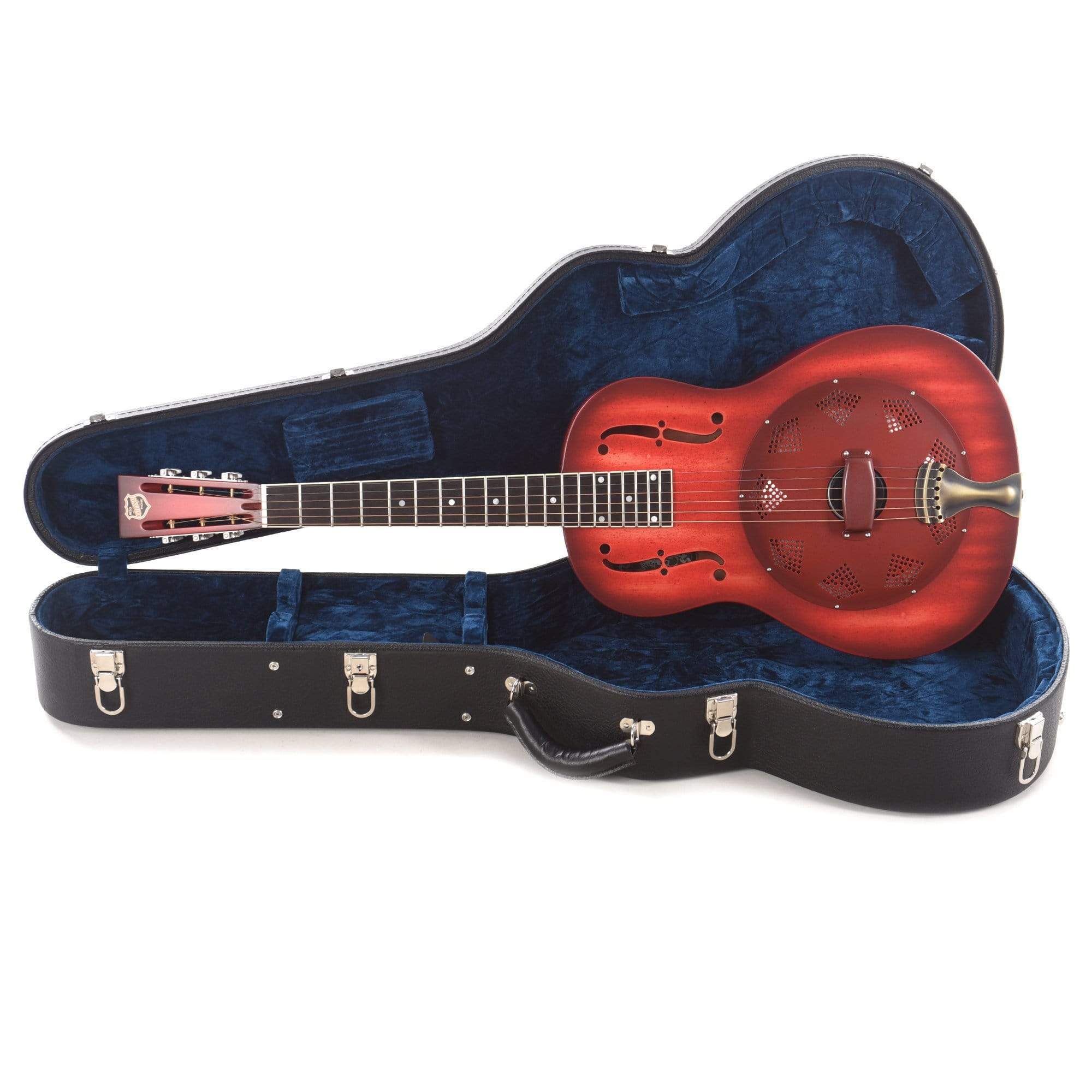 National Custom Triolian Wood Body Red Stain Acoustic Guitars / Resonator