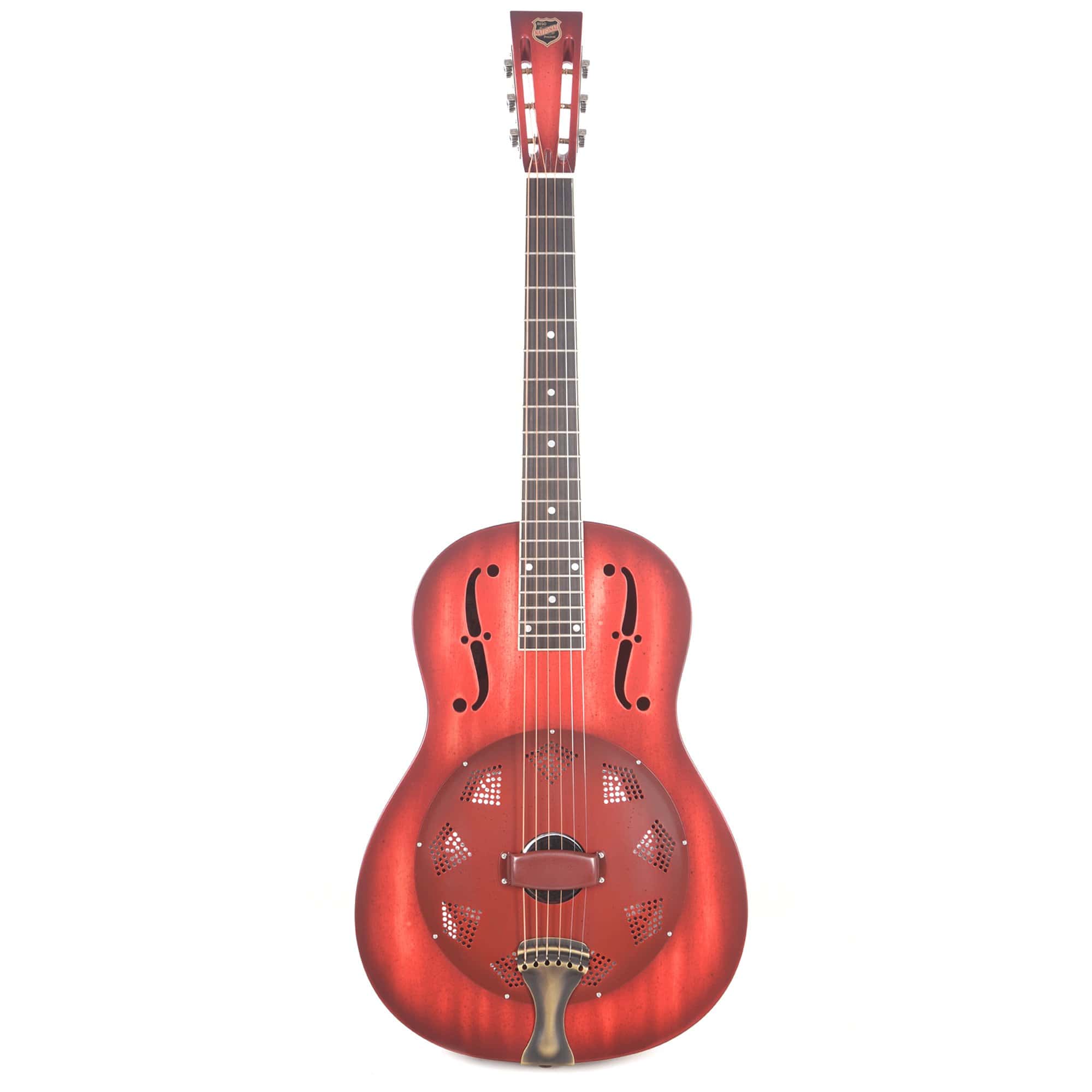 National Custom Triolian Wood Body Red Stain Acoustic Guitars / Resonator