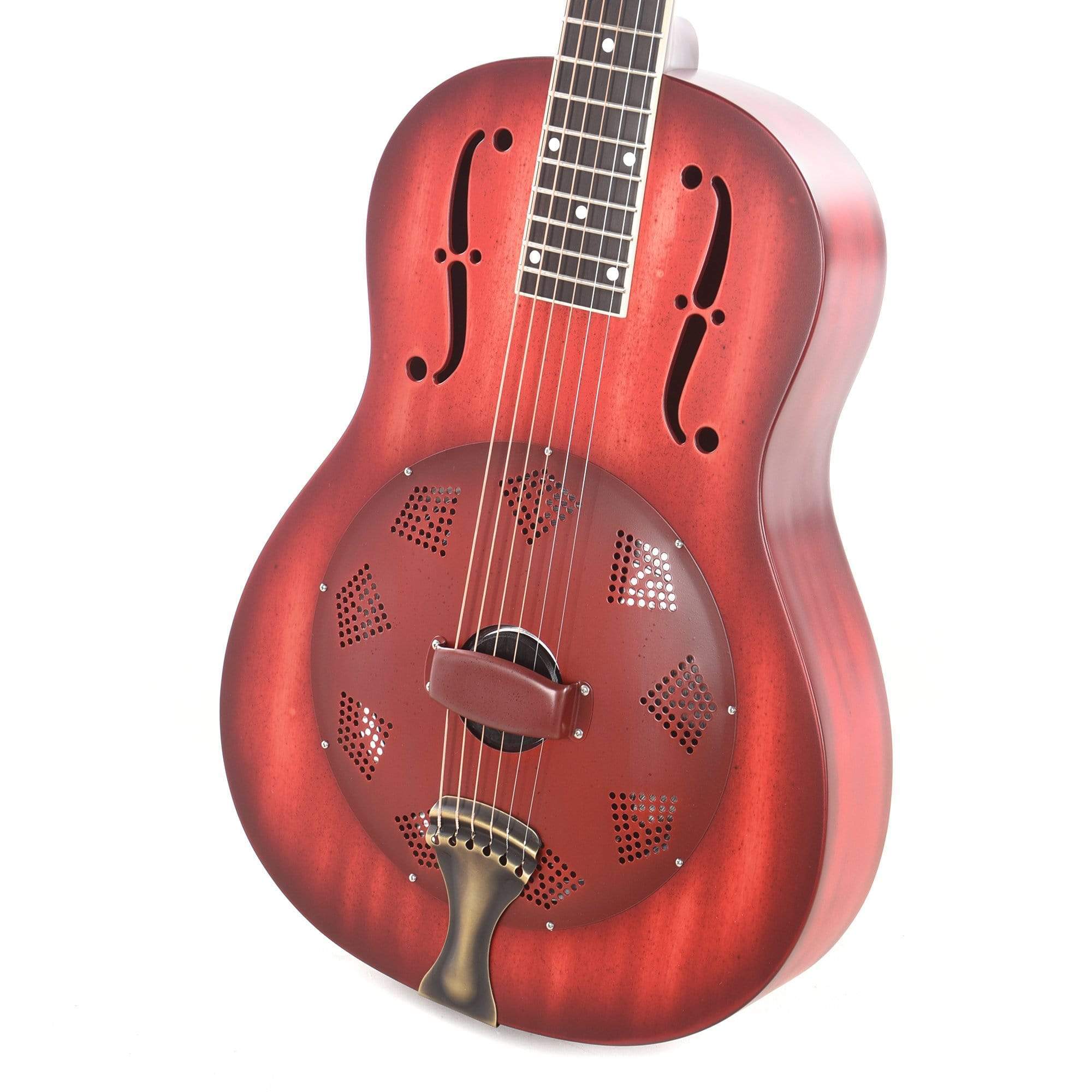 National Custom Triolian Wood Body Red Stain Acoustic Guitars / Resonator