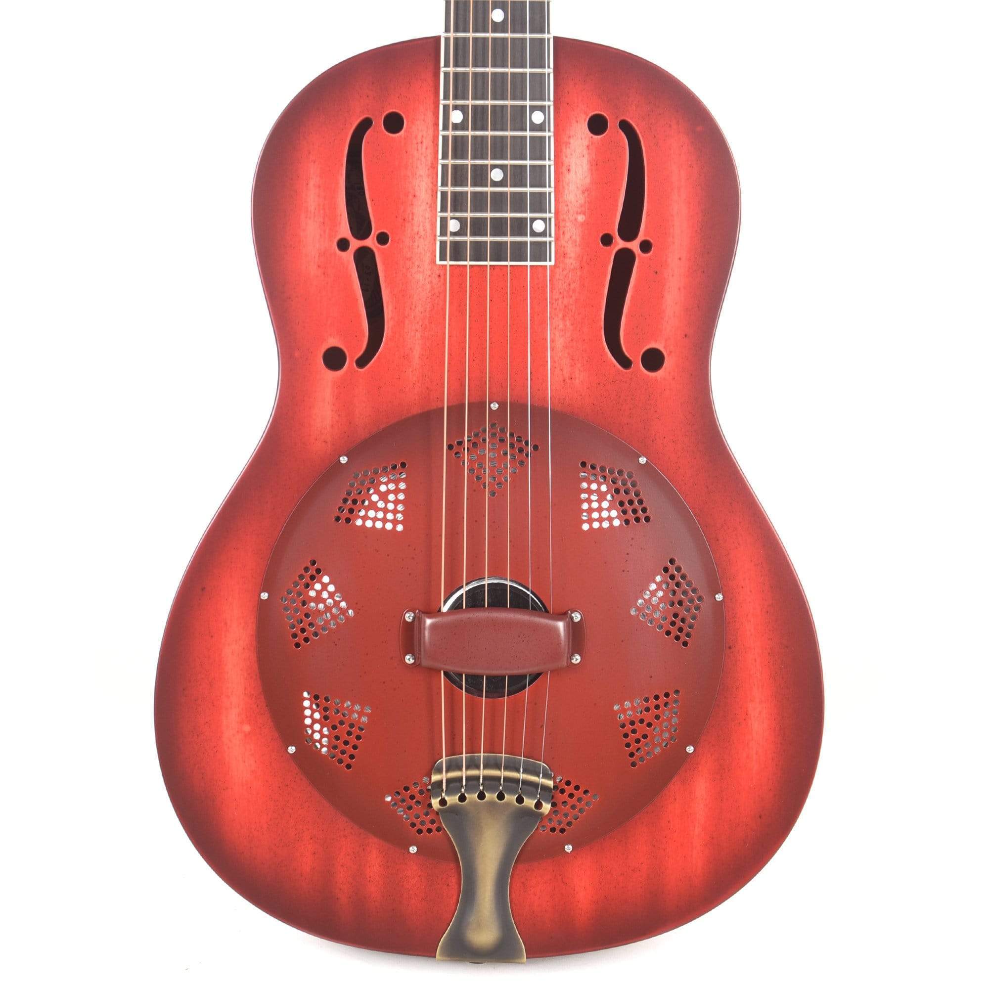 National Custom Triolian Wood Body Red Stain Acoustic Guitars / Resonator