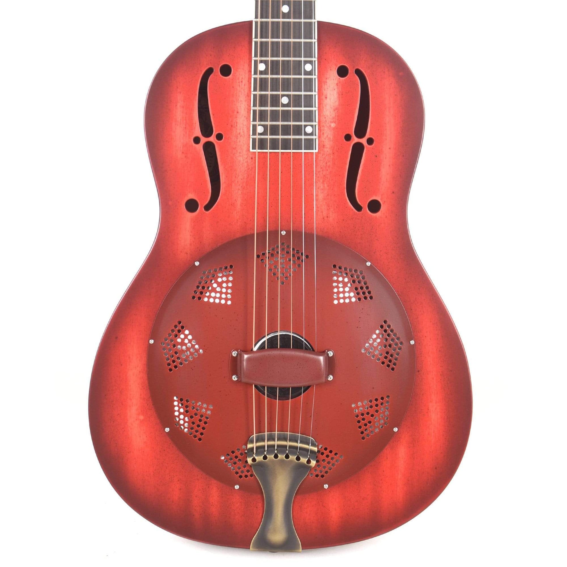National Custom Triolian Wood Body Red Stain Acoustic Guitars / Resonator