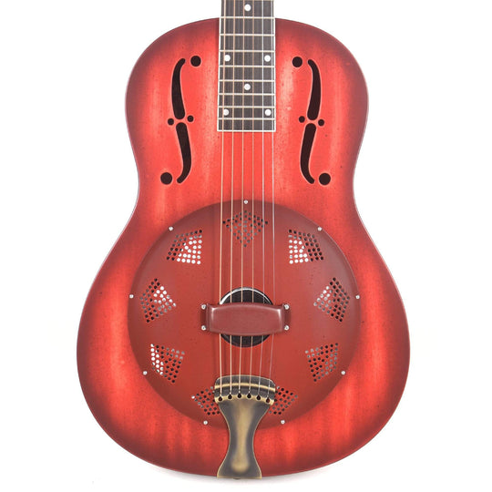 National Custom Triolian Wood Body Red Stain Acoustic Guitars / Resonator