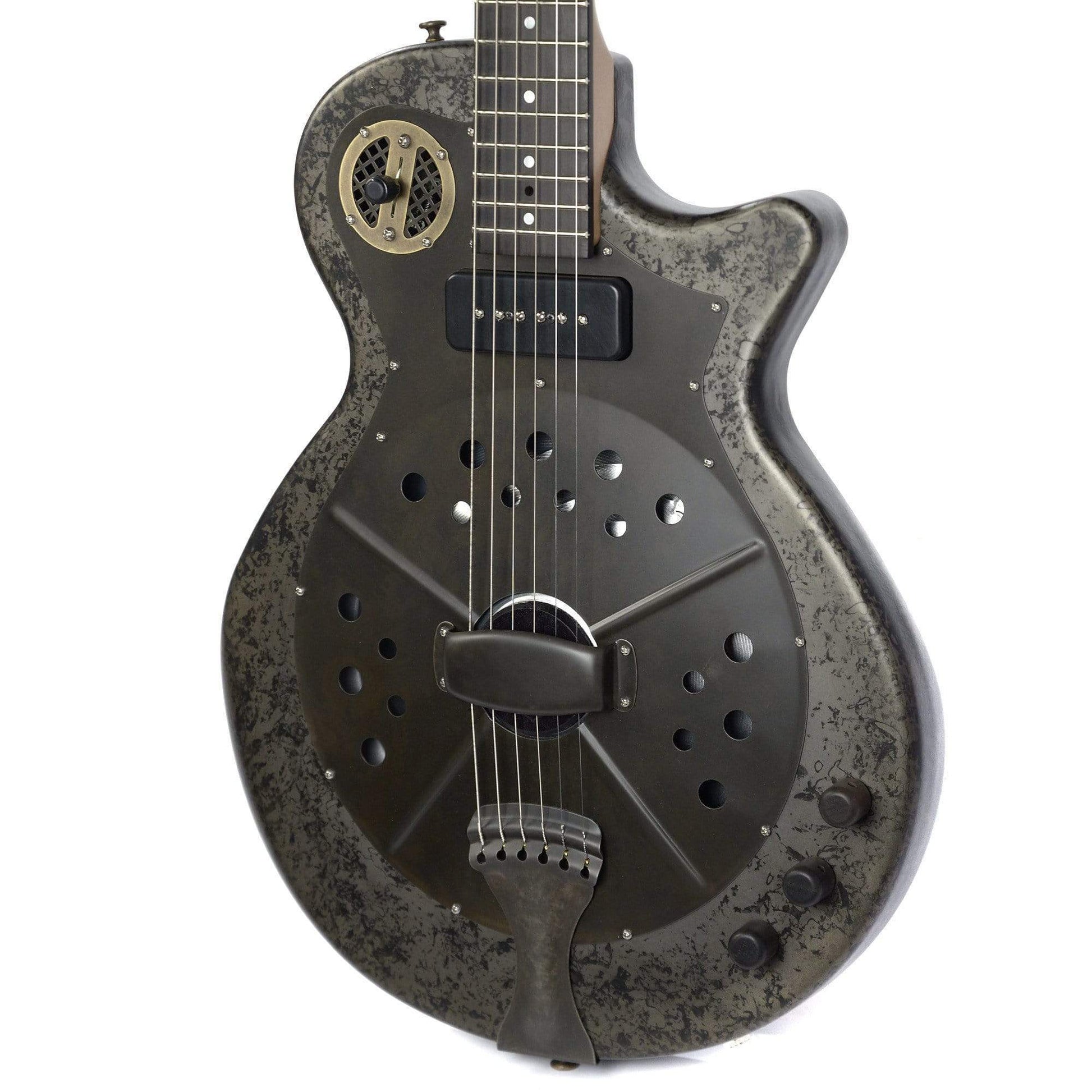 National Pioneer Black Rust Acoustic Guitars / Resonator
