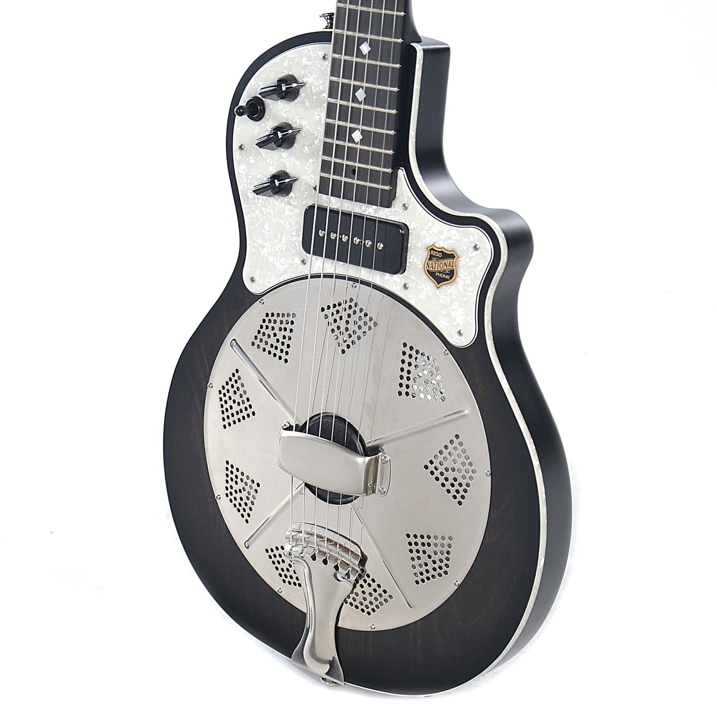 National ResoLectric Black Acoustic Guitars / Resonator