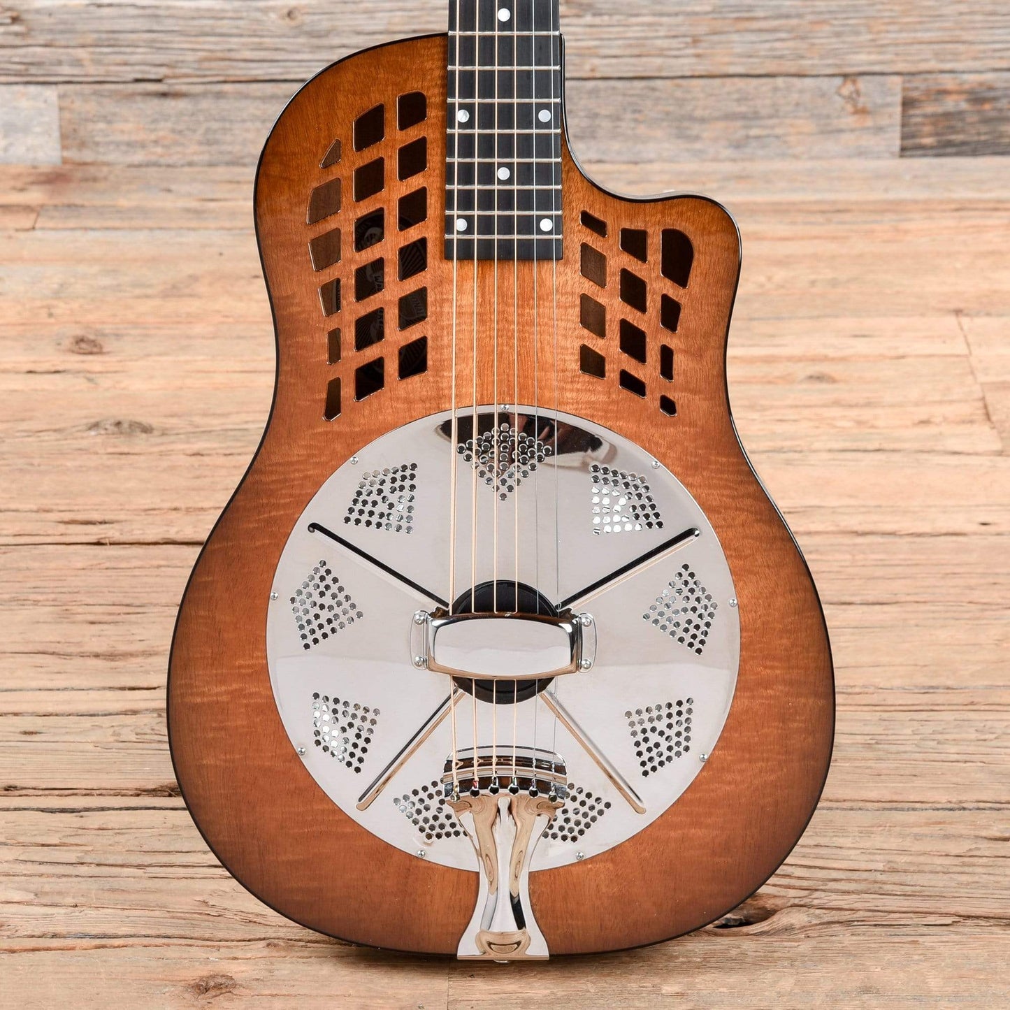 National ResoRocket Wood Body Figured Mahogany Acoustic Guitars / Resonator