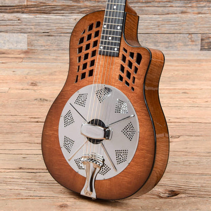 National ResoRocket Wood Body Figured Mahogany Acoustic Guitars / Resonator
