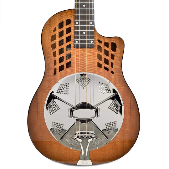 National ResoRocket Wood Body Figured Mahogany Resonator Acoustic Guitars / Resonator