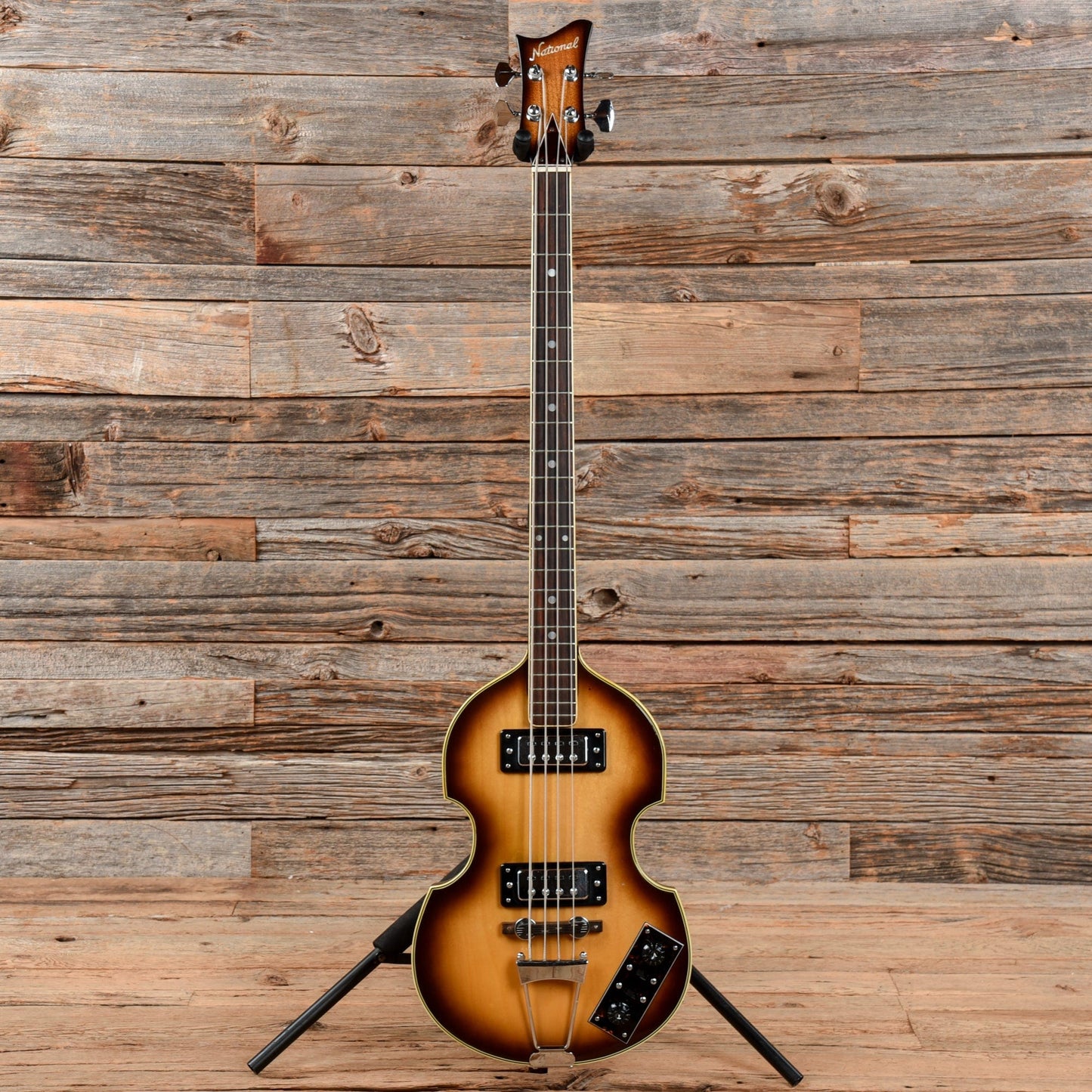 National EG700V-2HB Brown Sunburst 1970s Bass Guitars / 4-String