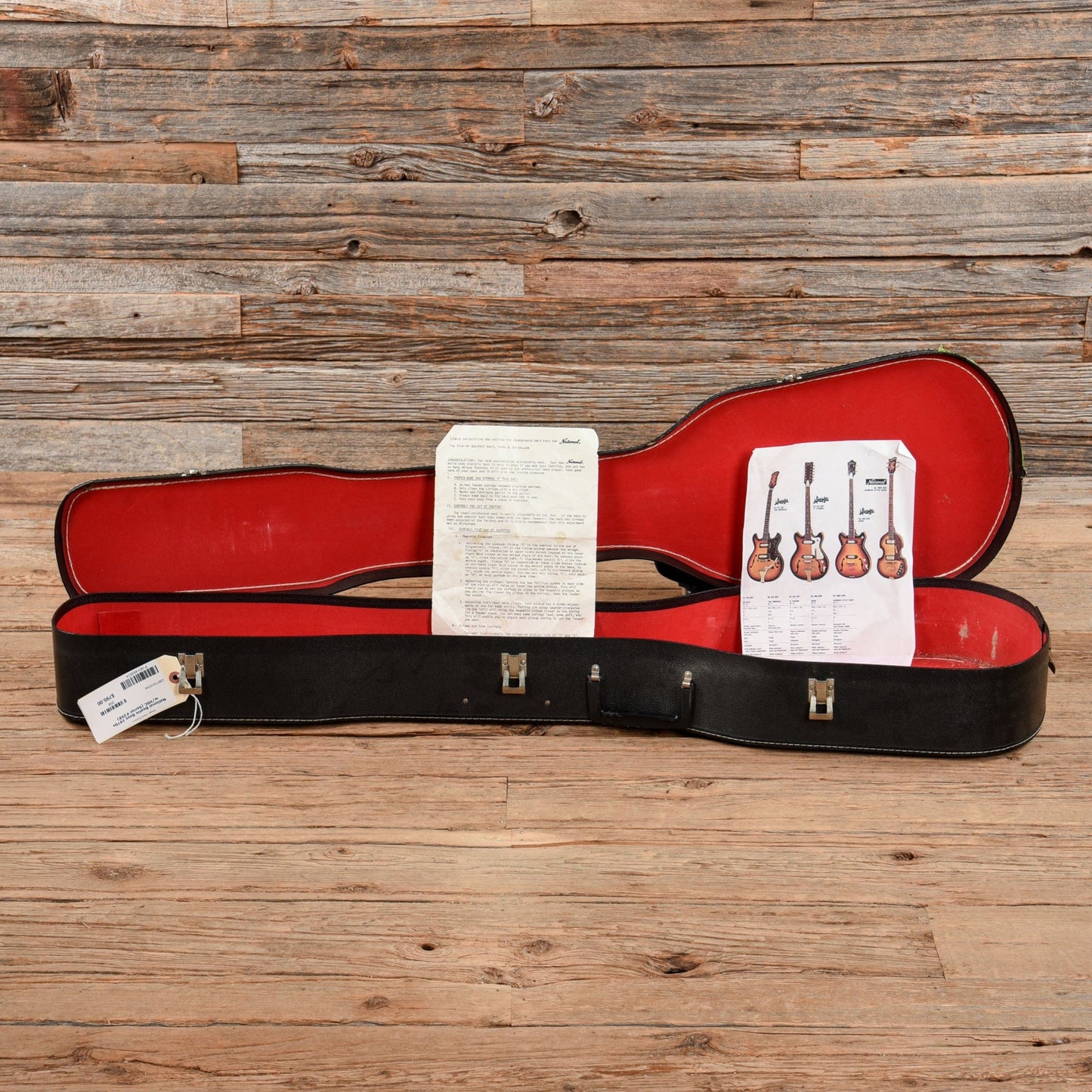 National EG700V-2HB Brown Sunburst 1970s Bass Guitars / 4-String