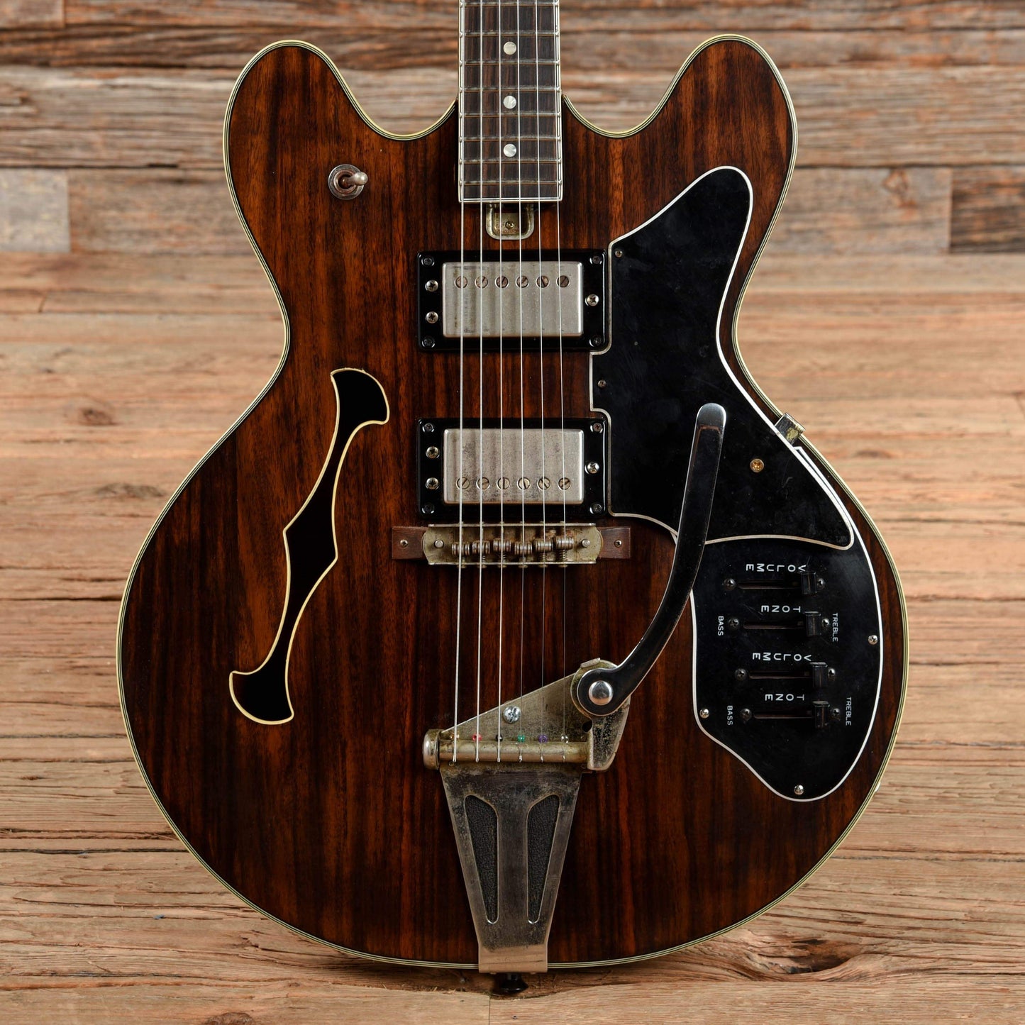 National EG-685 Walnut 1970s Electric Guitars / Semi-Hollow