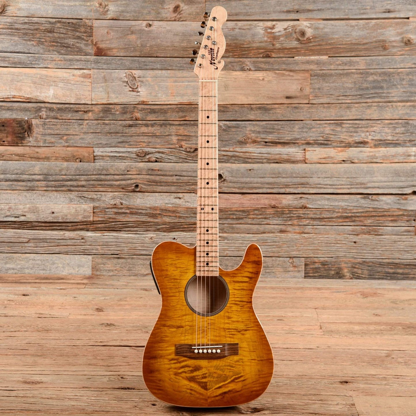 Neville T-Style Acoustic Sunburst Acoustic Guitars / Built-in Electronics