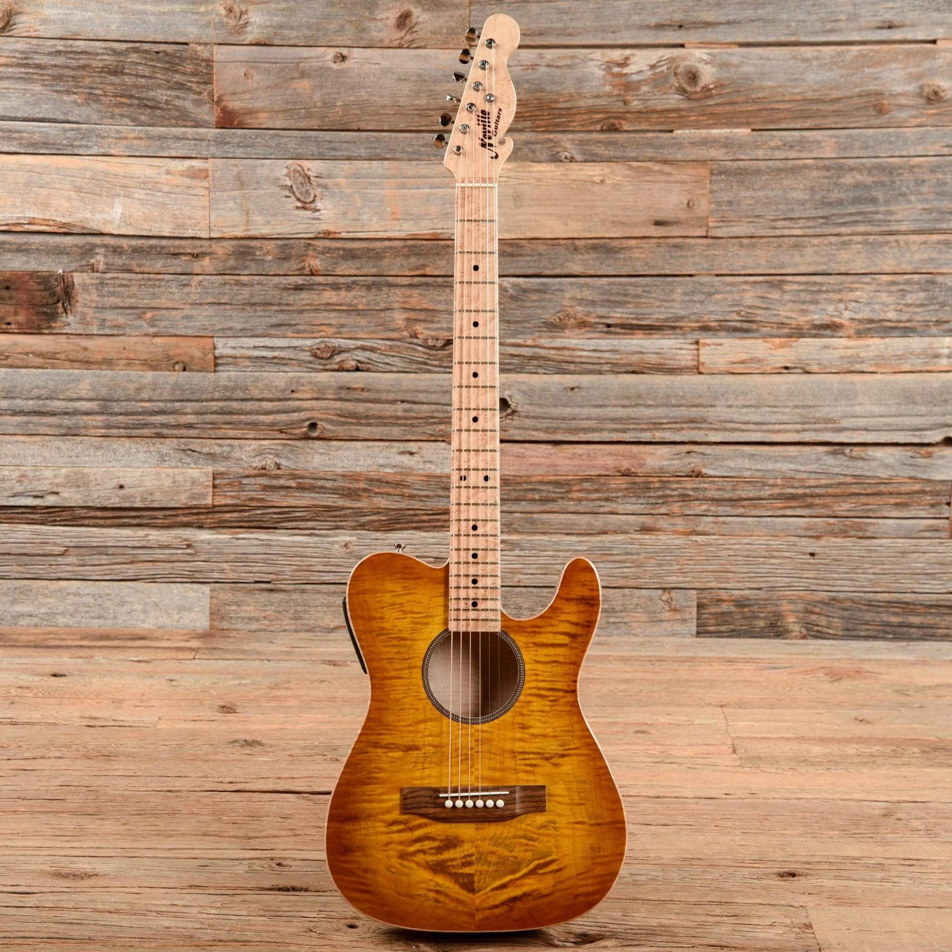 Neville T-Style Acoustic Sunburst Acoustic Guitars / Built-in Electronics