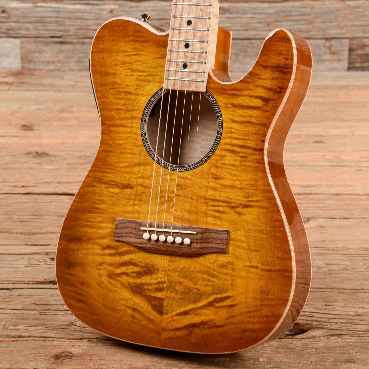 Neville T-Style Acoustic Sunburst Acoustic Guitars / Built-in Electronics