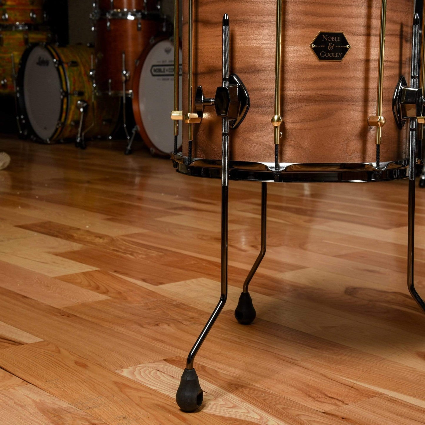Noble & Cooley Walnut Classic 12/14/20 3pc. Drum Kit Natural Oil w/Brass & Black Nickel Hardware Drums and Percussion / Acoustic Drums / Full Acoustic Kits