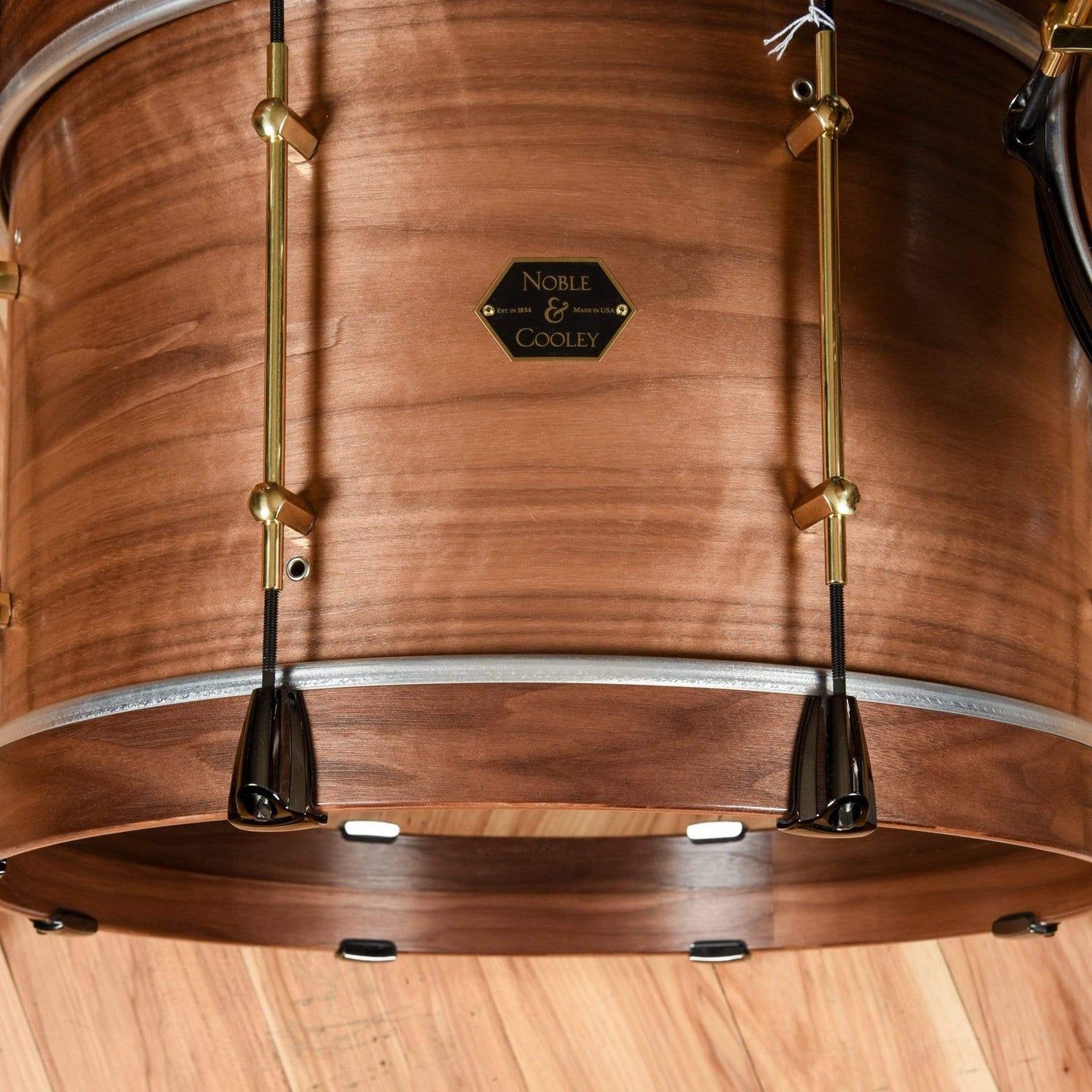 Noble & Cooley Walnut Classic 12/14/20 3pc. Drum Kit Natural Oil w/Brass & Black Nickel Hardware Drums and Percussion / Acoustic Drums / Full Acoustic Kits