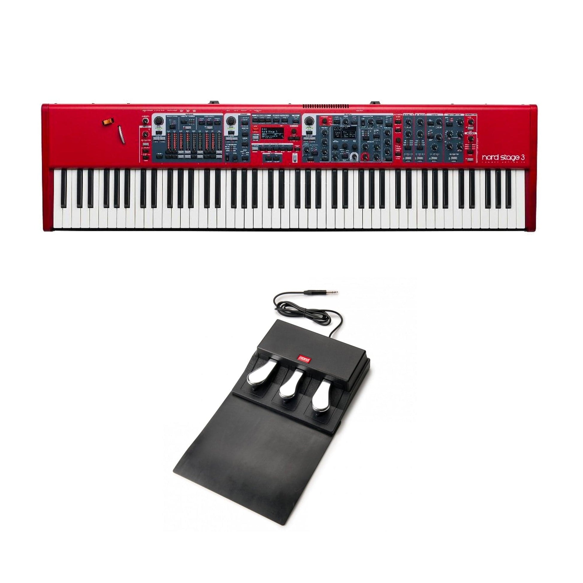nord triple pedal 2 Nord Stage 3 88 88-Key Fully Weighted Hammer Action Keyboard and Tripl – Chicago Music Exchange