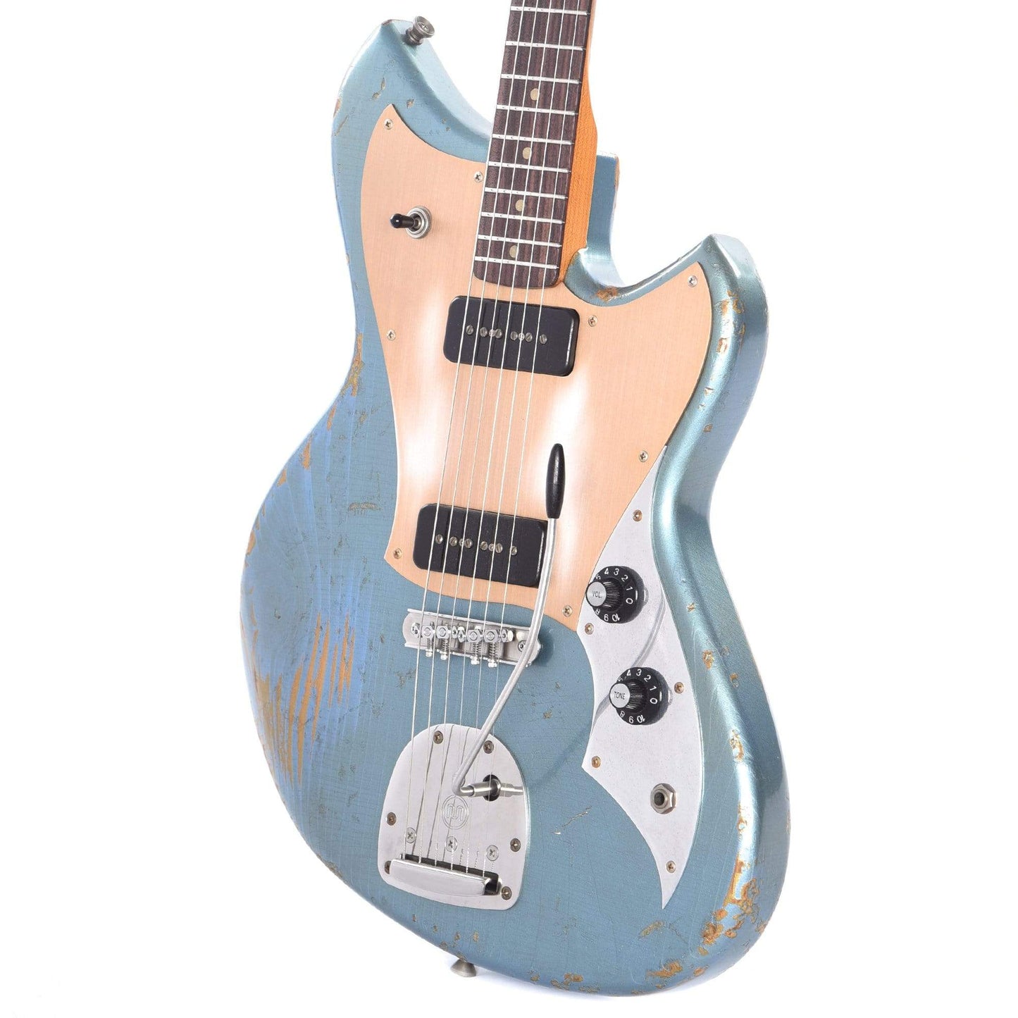 Novo Serus J Pelham Blue Over Gold w/Fralin P90s & Gold Anodized Pickguard Electric Guitars / Solid Body