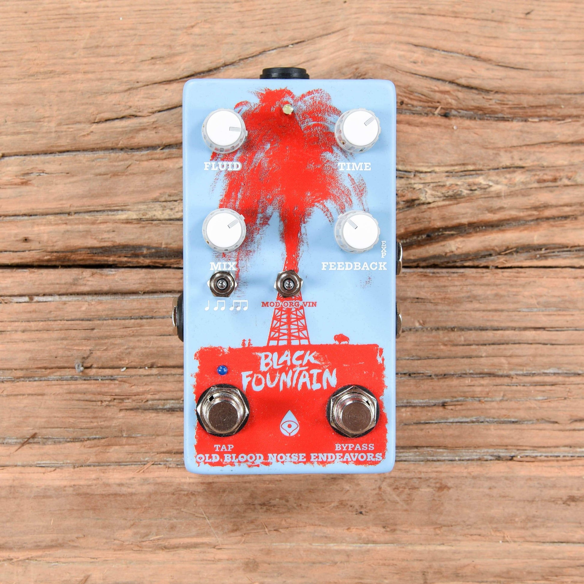 Old Blood Noise Black Fountain W/Tap Tempo Chicago Blue Effects and Pedals / Delay