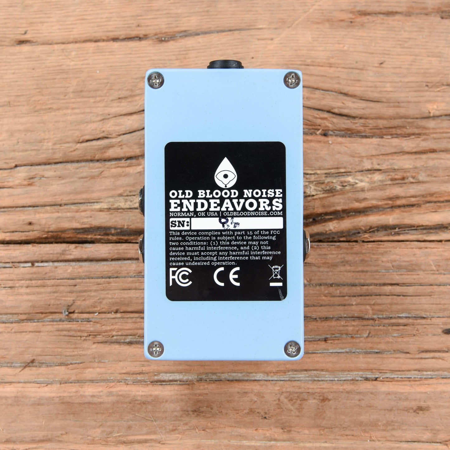 Old Blood Noise Black Fountain W/Tap Tempo Chicago Blue Effects and Pedals / Delay