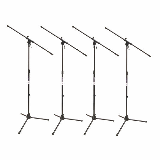 On Stage Stands Euroboom Microphone Stand 4 Pack Bundle Accessories / Stands
