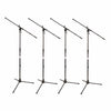 On Stage Stands Euroboom Microphone Stand 4 Pack Bundle Accessories / Stands