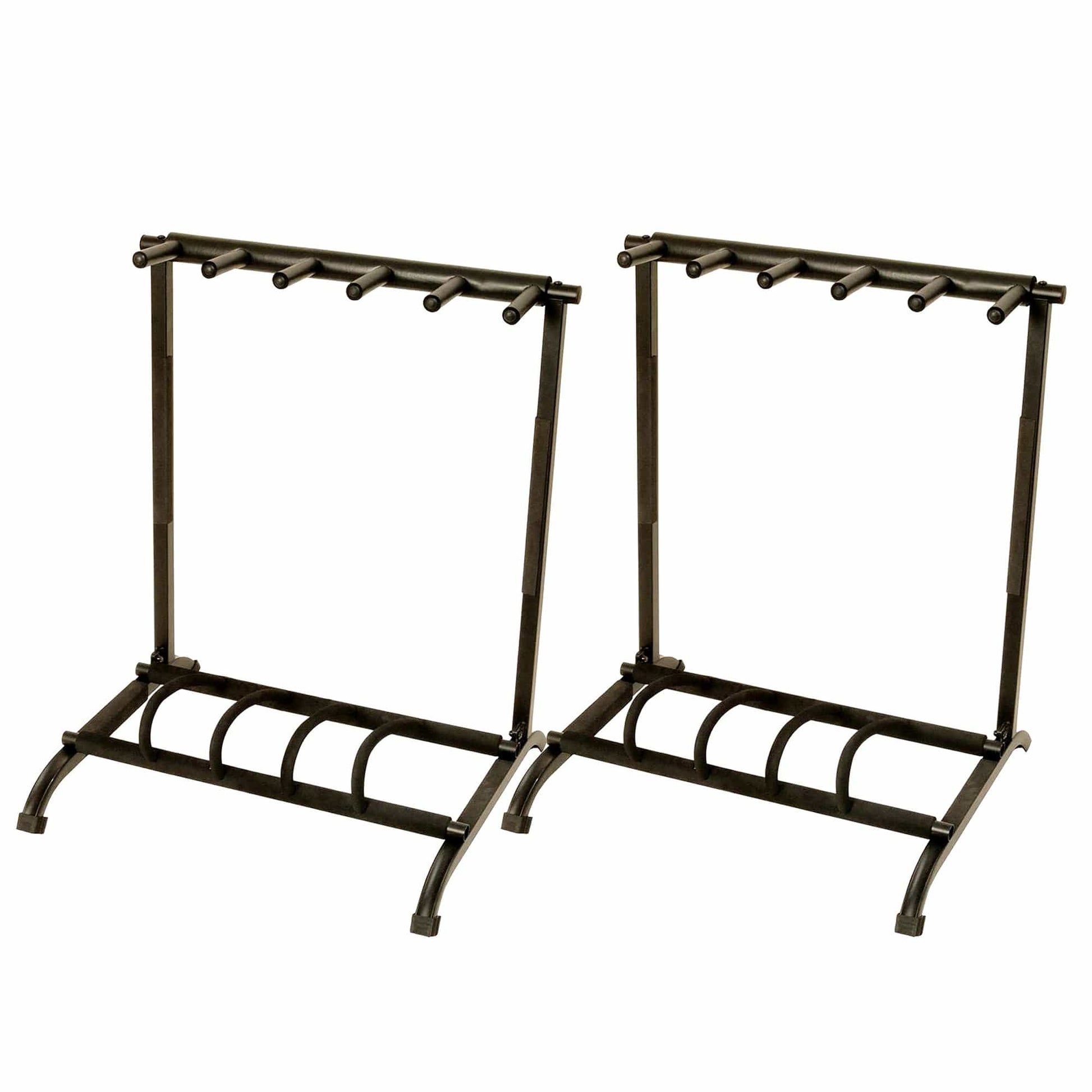 On-Stage Stands GS7561 5-Space Foldable Multi Guitar Rack 2 Pack Bundle Accessories / Stands