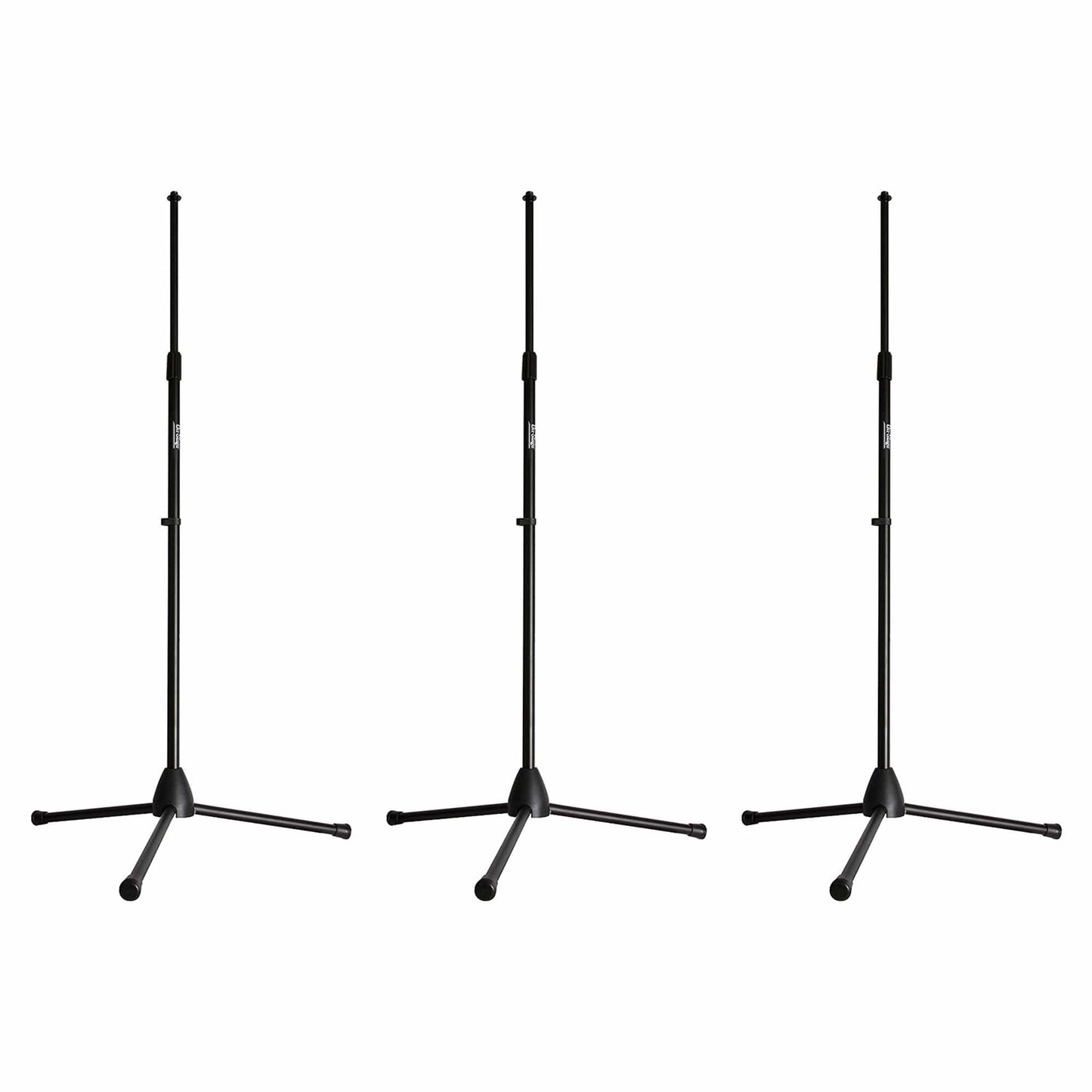 On-Stage Stands MS7700B Euro-Style Tripod Base Mic Stand 3 Pack Bundle Accessories / Stands