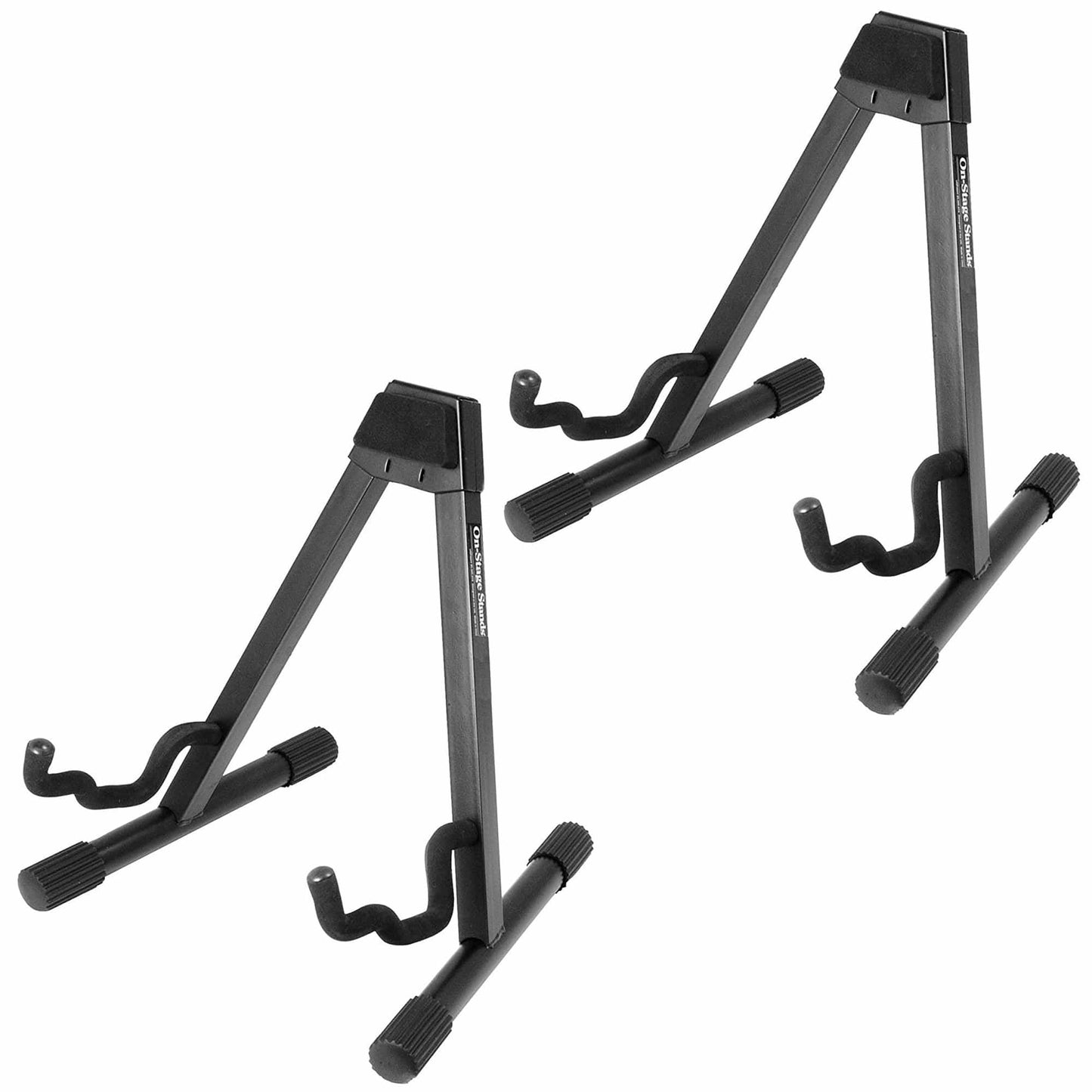 On Stage Stands Pro A-Frame Guitar Stand (2 Pack Bundle) Accessories / Stands
