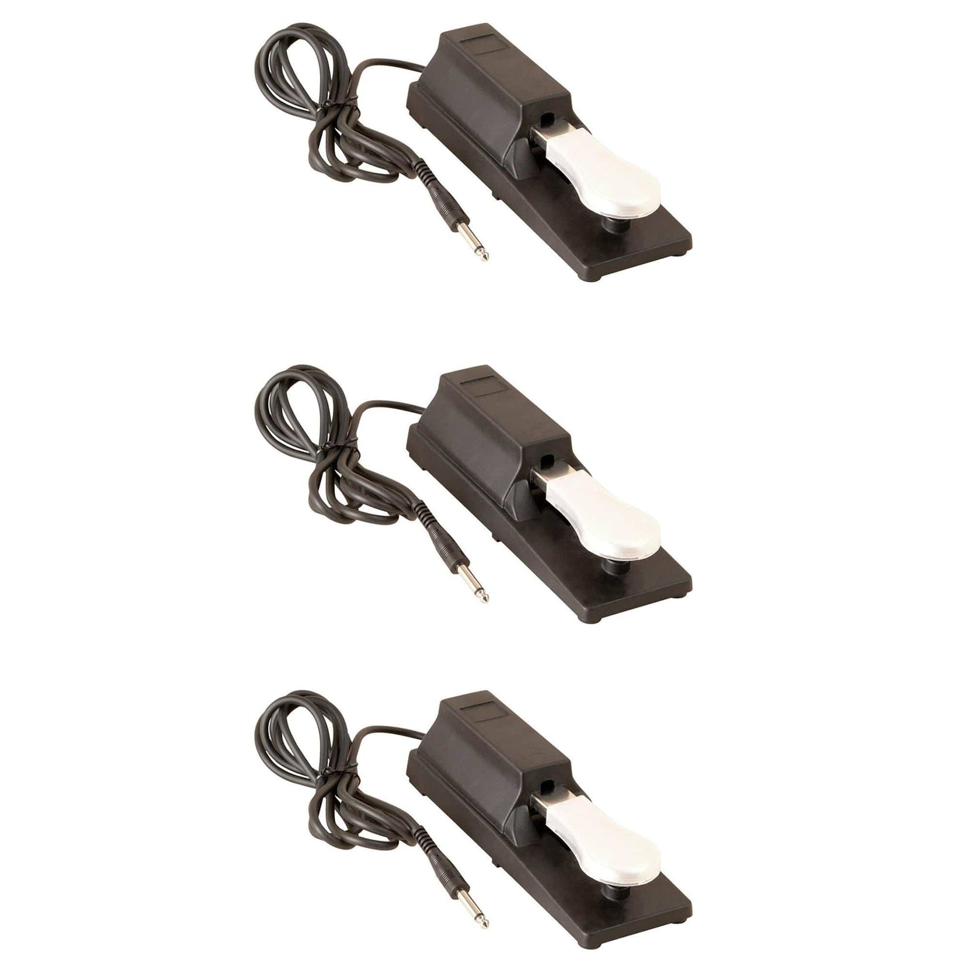 On-Stage Stands KSP100 Keyboard Sustain Pedal 3 Pack Bundle Keyboards and Synths / Keyboard Accessories / Pedals