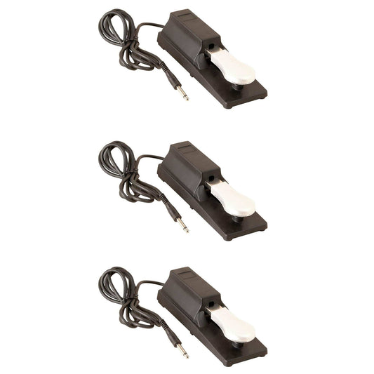 On-Stage Stands KSP100 Keyboard Sustain Pedal 3 Pack Bundle Keyboards and Synths / Keyboard Accessories / Pedals