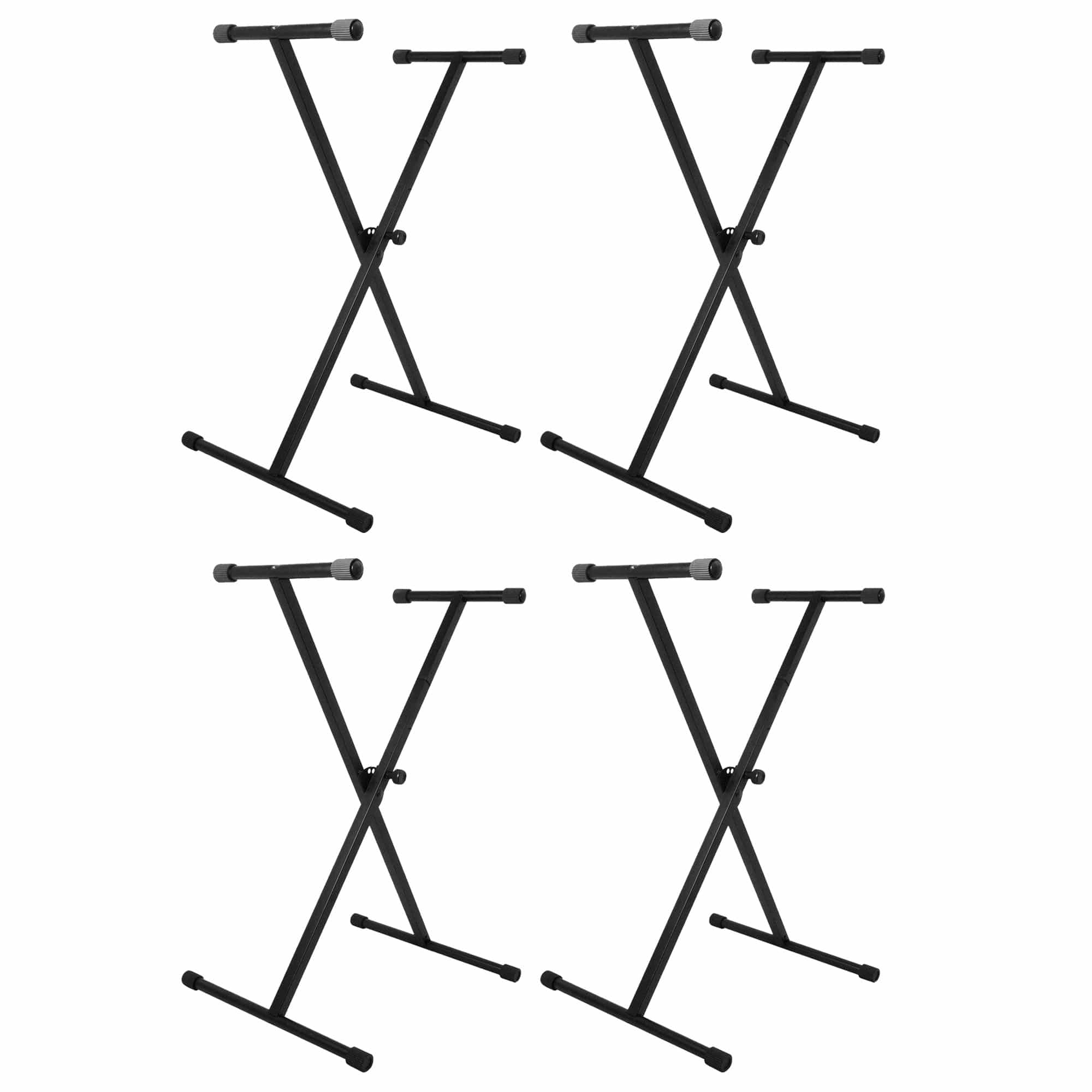 On Stage Stands KS7190 Single-X Keyboard Stand 4 Pack Bundle Keyboards and Synths / Keyboard Accessories / Stands