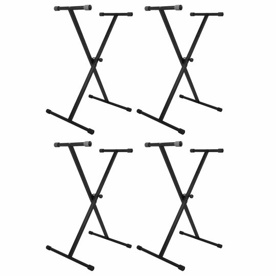 On Stage Stands KS7190 Single-X Keyboard Stand 4 Pack Bundle Keyboards and Synths / Keyboard Accessories / Stands